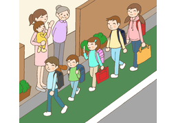 go to schoolのイラスト